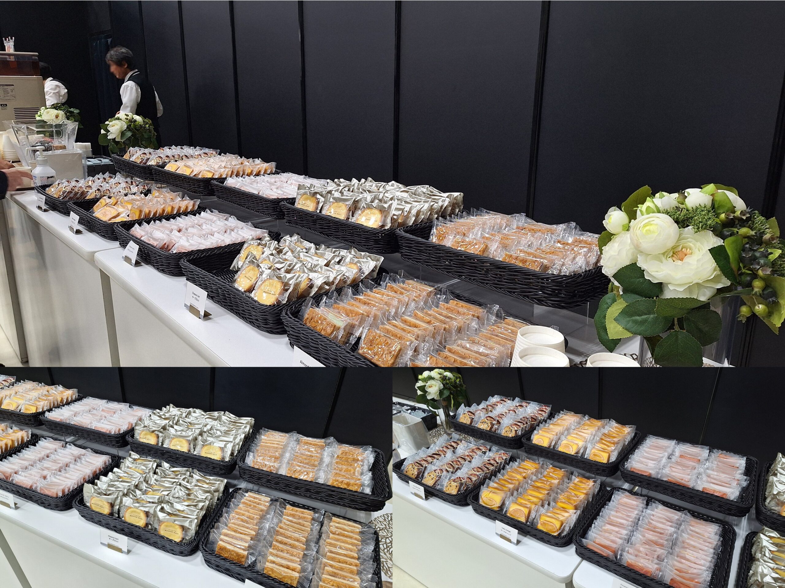 VIPラウンジで焼菓子を手配。